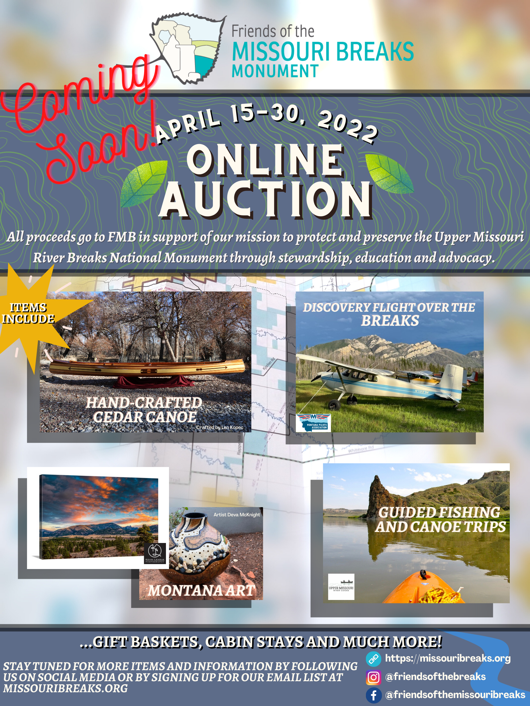 online auction flyer